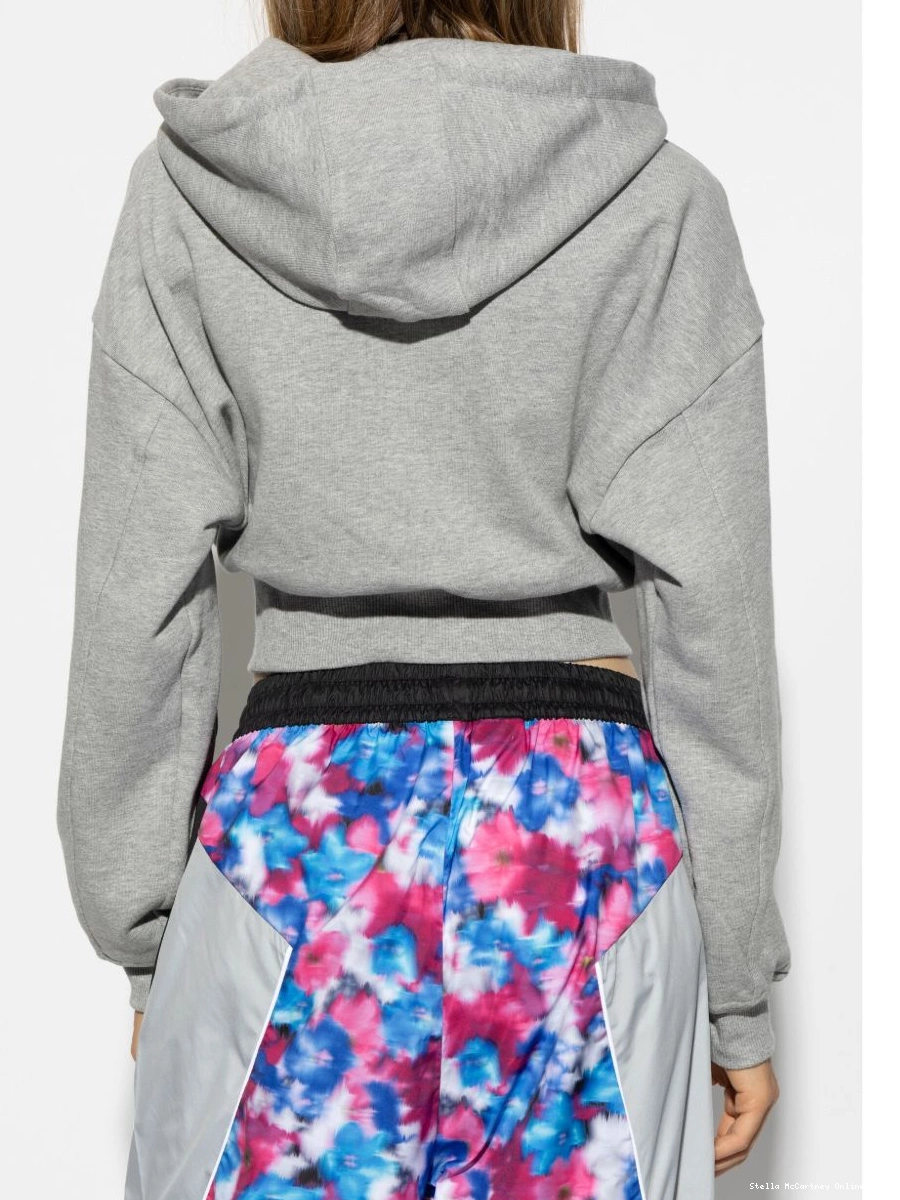 Cheap Women adidas cropped Stella logo-print by hoodie McCartney 0331